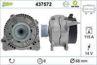 Generator / Alternator VALEO, Cod: 437572