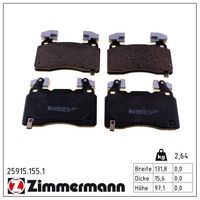 комплект спирачно феродо, дискови спирачки