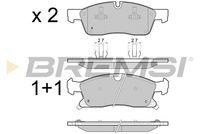 Комплект спирачно феродо, дискови спирачки BP3460 BREMSI