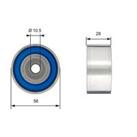Umlenk-/Führungsrolle, Zahnriemen