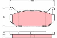 комплект спирачно феродо, дискови спирачки