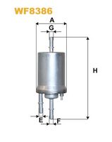 Degvielas filtrs WF8386 WIX FILTERS