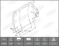 BERAL Remvoeringsset, trommelrem 1