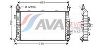 Radiator, racire motor AVA Clever Choice, Cod: OLA2431