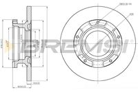 Спирачен диск CD7573S BREMSI