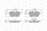 Bremsbelagsatz, Scheibenbremse