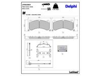 комплект спирачно феродо, дискови спирачки