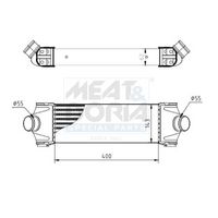 Intercooler, compresor MEAT & DORIA, Cod: 995301