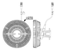 Thumbnail - Koppeling, radiateurventilator - CFC104000P - MAHLE