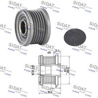 Fulie alternator SIDAT, Cod: 455242