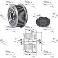 Fulie alternator SIDAT, Cod: 455129
