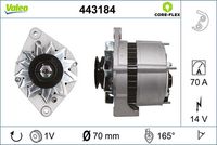 Generator / Alternator VALEO, Cod: 443184