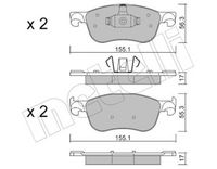 Bremsbelagsatz, Scheibenbremse