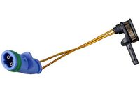 предупредителен контактен сензор, износване на накладките