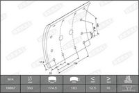 BERAL Remvoeringsset, trommelrem 2
