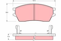 Bremsbelagsatz, Scheibenbremse