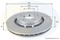 Disc frana COMLINE, Cod: ADC0370V