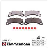 комплект спирачно феродо, дискови спирачки