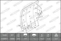 Bremsbelagsatz, Trommelbremse