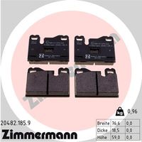 Bremsbelagsatz, Scheibenbremse