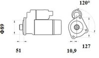 Thumbnail - Startmotor / starter - MS882 - MAHLE