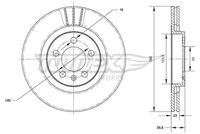 Bremžu diski TX 70-09 TOMEX brakes