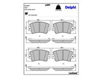 комплект спирачно феродо, дискови спирачки