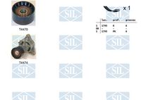 Комплект пистов ремък AK1106 Saleri SIL