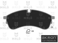 Комплект спирачно феродо, дискови спирачки 1051378 AKRON-MALÒ