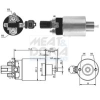 Solenoid, electromotor MEAT & DORIA, Cod: 46161