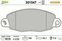 Bremsbelagsatz, Scheibenbremse