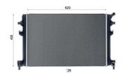 Thumbnail - Lage temperatuurkoeler, intercooler - CR959000S - MAHLE