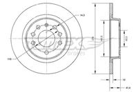 Bremžu diski TX 70-81 TOMEX brakes