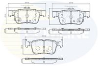 Комплект спирачно феродо, дискови спирачки CBP32243 COMLINE
