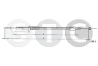 Cablu, capota motor STC, Cod: T481602