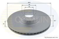 Disc frana COMLINE, Cod: ADC0814V