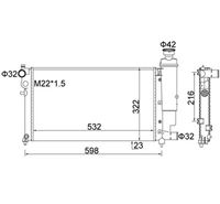 Radiator, engine cooling