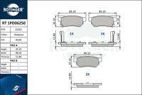 комплект спирачно феродо, дискови спирачки