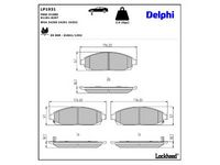 комплект спирачно феродо, дискови спирачки