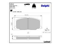 комплект спирачно феродо, дискови спирачки