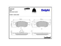 комплект спирачно феродо, дискови спирачки