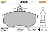 Bremsbelagsatz, Scheibenbremse