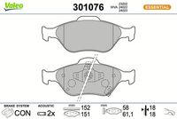 Bremsbelagsatz, Scheibenbremse