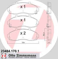 Bremsbelagsatz, Scheibenbremse