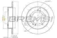 Спирачен диск CD6351S BREMSI