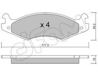 Set placute frana,frana disc CIFAM, Cod: 822-133-0