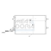 Condensator, climatizare MEAT & DORIA, Cod: 991047