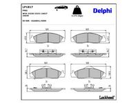 комплект спирачно феродо, дискови спирачки