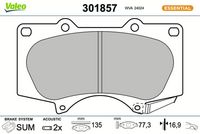 Bremsbelagsatz, Scheibenbremse