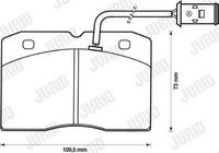Bremsbelagsatz, Scheibenbremse